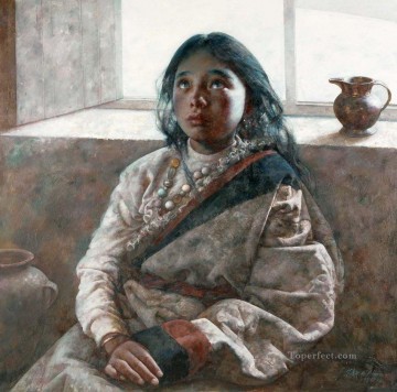 Chino Painting - Viendo AX Tíbet